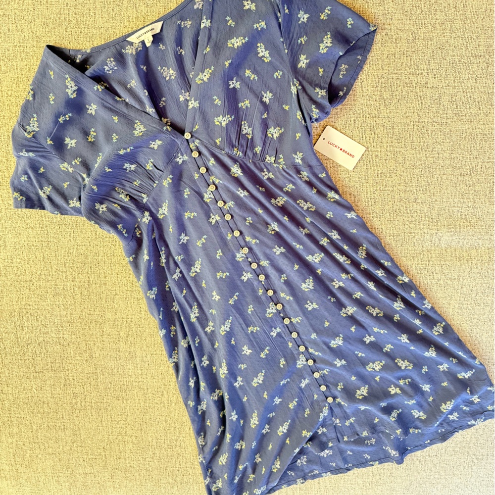 Lucky Brand Blue Floral Dress